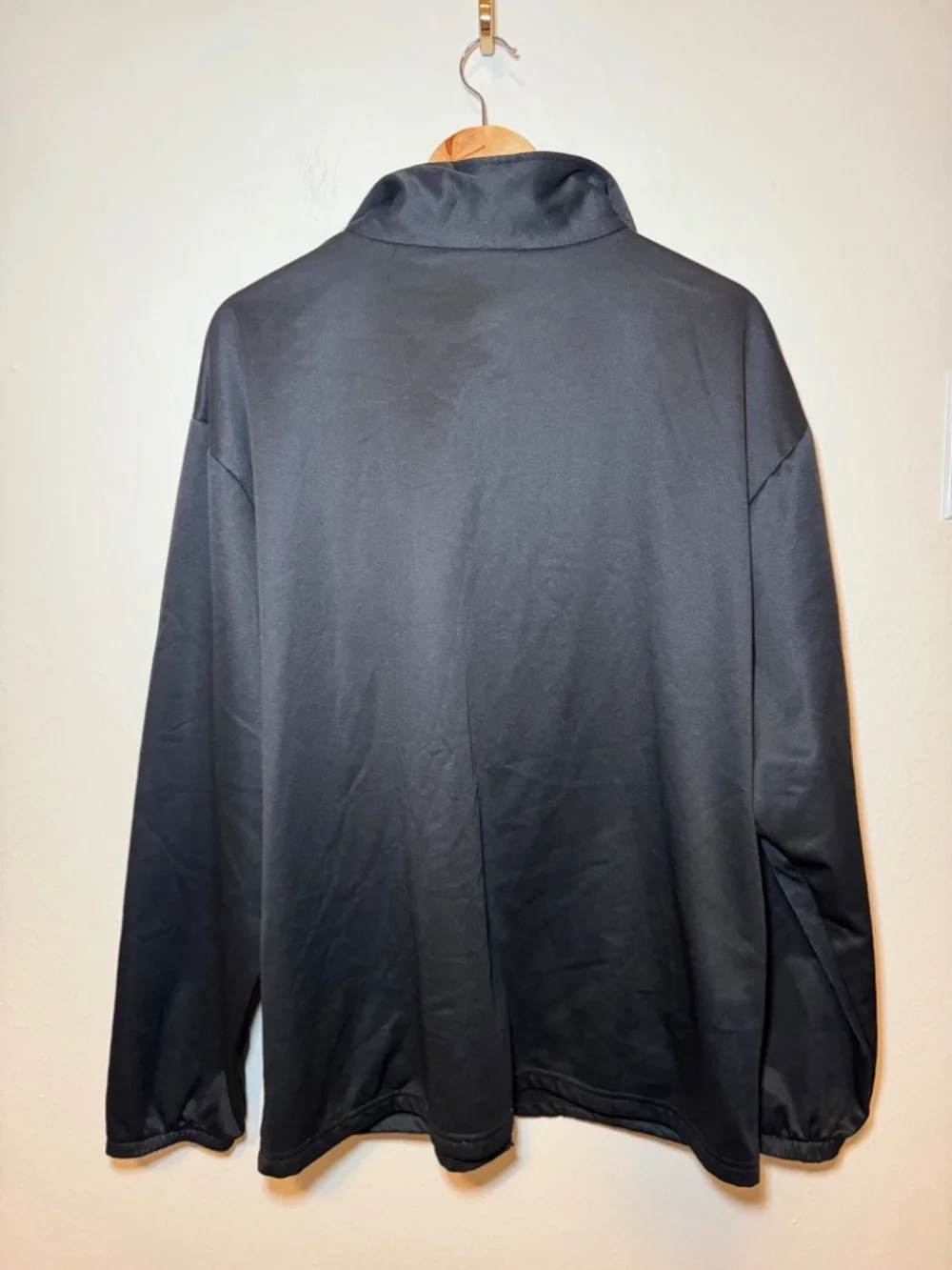 Vintage USA Olympic Committee Track Jacket XXL Black Full Zip Americana Y2K